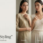 Minimal jewellery styling for office and festive wear | minimal jewellery styling | office wear jewellery | casual jewellery styling | festive jewellery ideas